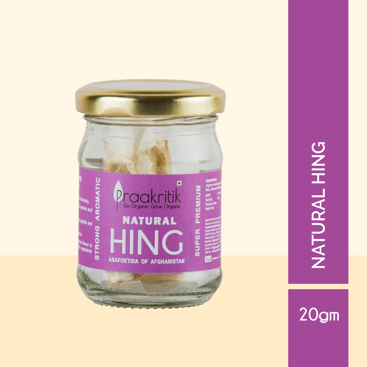 Hing Asafoetida Powder | 20 G | Praakritik